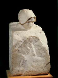De gedachte. Sculptuur van Auguste Rodin (1840-1917), 1886-1889. Parijs, Musée Rodin