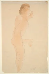 Naakt Staand, Zij- en Achteraanzicht