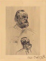 Victor Hugo, driekwartaanzicht