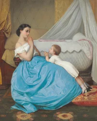 Een avondgebed, 1858