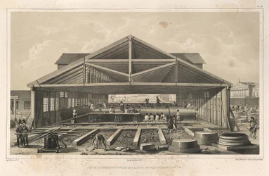 Steenhouwerij uit: De bouw van de Sint-Isaacskathedraal