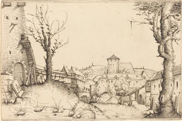 Binnenplaats van een kasteel