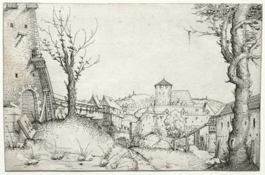 Binnenplaats van een kasteel