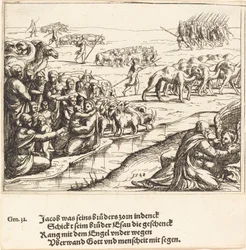 Jakob worstelt met de Engel, 1548