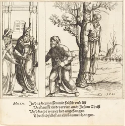 Judas retourneert de dertig zilverstukken, 1548