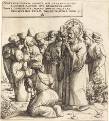 De opwekking van Lazarus, 1545