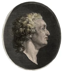 Portret van Marie Jean Antoine Nicolas de Caritat, Markies de Condorcet (1743 - 1794) naar Augustin Saint-Aubin (1736-1807)