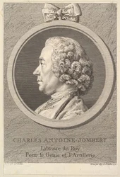Portret van Charles-Antoine Jombert, 1770