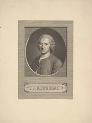 Portret van Jean-Jacques Rousseau