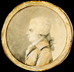 Wolfgang Amadeus Mozart - Augustin de Saint-Aubin (1736-1807)