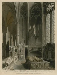 Westkant van de St. Erasmuskapel, Westminster Abbey, Londen
