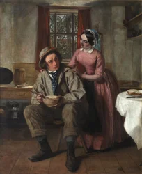 Charles Dickens in de rol van Sir Charles Coldstream, ca. 1850