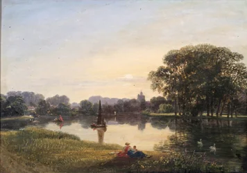De rivier bij Chiswick, ca. 1800