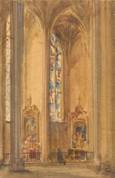 Interieur van een gotische kerk