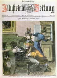 Dame rovers, voorpagina van de Illustrierte Zeitung, mei 1897