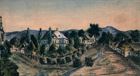 Uitzicht op een dorp, c.1830