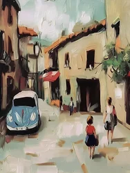 Charmant Europees straatbeeld