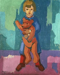 Jongen met een Teddybeer