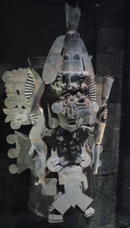 Wierookbrander in de vorm van de god Nappatecuhtli, Tlahuac, Late Postklassieke periode, ca. 1500