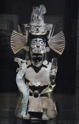 Wierookbrander in de vorm van de god Tlaloc, Tlahuac, Late Postklassieke periode, ca. 1500