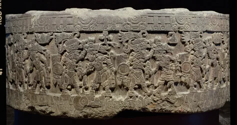 De steen van Tizoc (ca. 1481-86) of Temalacatl, 1325-1521