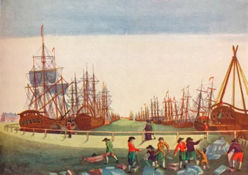 Walvisvaarders in Kingston Upon Hull, ca. 1780
