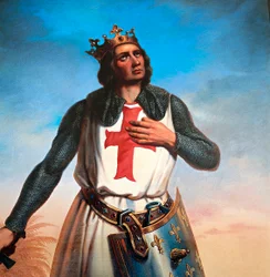 Portret van Lodewijk IX koning van Frankrijk, genaamd Sint Lodewijk