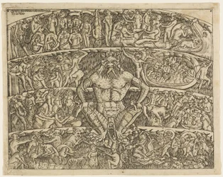 De Hel Volgens Dante, uit de Campo Santo Fresco