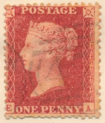 De postzegel Penny Red, 1841