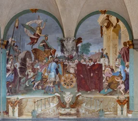 Triomfantelijke intocht van Cosimo I in Siena