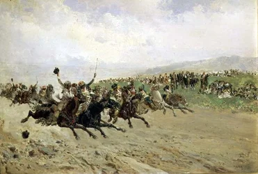 Andalusië: Paardenrennen op een kermis, laat 19e eeuw