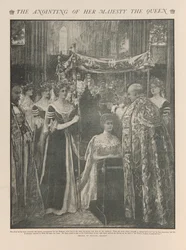 De kroning van koning George V