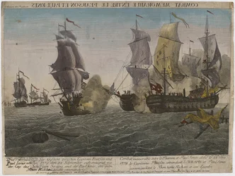 Combat Memorable entre le Pearson et Paul Jones..., ca. 1780