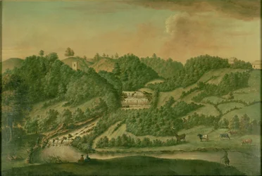 Uitzicht op de Rivier Skell bij Studley Royal