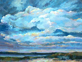 Country Cloud Series, ca. 1980-95 (olieverf op doek)