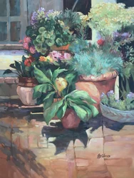 Davids veranda, 2004 (olieverf op doek)