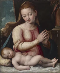 Madonna die het Kind aanbidt, ca. 1580-1600