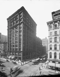 105 West Monroe Street, Chicago, Illinois, VS, ca.1895 (zwart-wit foto)