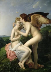 Psyche ontvangt de eerste kus van Cupido, 1798