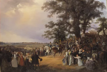Review in Ladugardsgarde Velden Tijdens Tsaar Nicolaas Bezoek in 1838