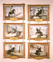 De Spaanse Rijschool, zes ruiterschilderijen