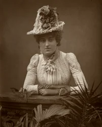 Britse actrice Cissy Grahame in De Zakkenroller, 1886