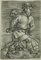 Boerenpaar Dansend