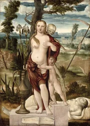 Vanitas (olieverf op paneel)