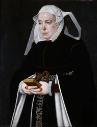 Portret van een vrouw, ca. 1560-70 (olieverf op paneel)