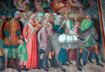 Fresco in San Gimignano, 14e eeuw