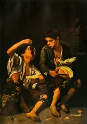 Jongens die fruit eten, 1645, 1938