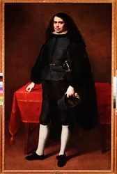 Portret van een heer met lang haar en aardbeikraag