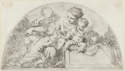 Heilige Familie met de jonge Johannes de Doper