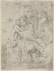 Heilige Familie met de jonge Johannes de Doper